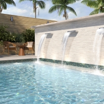 SLATE - 6X24, WHITE MSTK, HONED